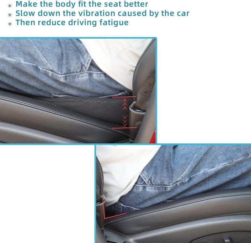 OLYDON Car Seat Cushion - Comfort Memory Foam for Driving with Back Support & Pain Relief - Image 3