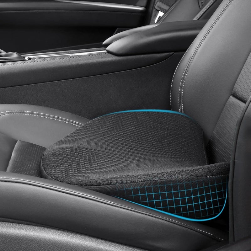 OLYDON Car Seat Cushion - Comfort Memory Foam for Driving with Back Support & Pain Relief - Image 1