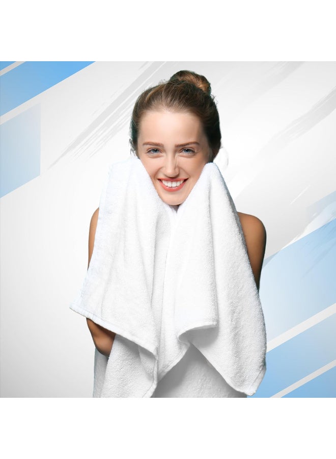 Xclusives Premium Bath Towels Set Pack of 8 | 100% Cotton Highly Absorbent Soft Towels | 2 Bath Towels, 2 Hand Towels & 4 Washcloths - Image 2