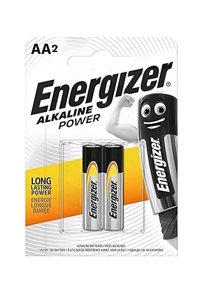 Energizer 2-Piece Alkaline Power AA Battery 1.5V Long-Lasting Power - Image 2