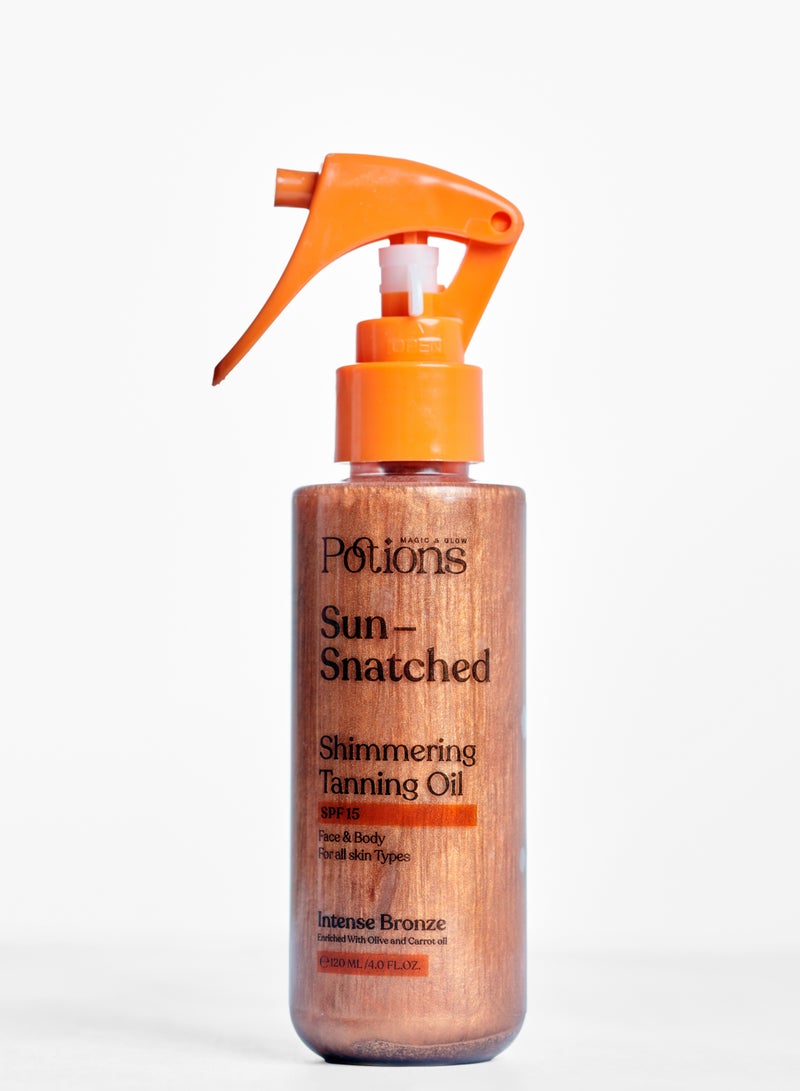 Potions Sun Snatched Shimmering Tanning Oil - Image 1