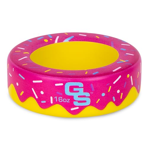 GoSports Baseball and Softball Bat Donut 16 oz Baseball Drip Bat Weight Pink - Image 1