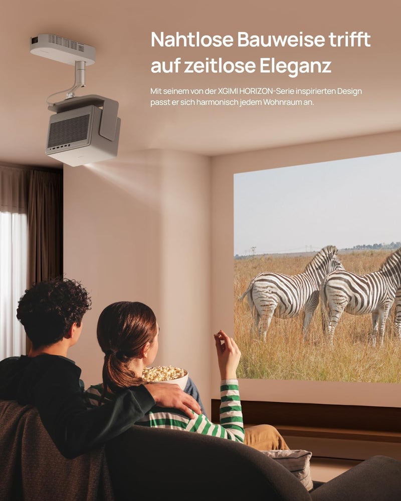 XGIMI Ceiling Mount | Projector Ceiling Bracket, 6kg Load, ±12° Tilt, Hidden Cable Storage, for Elfin, Mogo, Halo, Horizon, Horizon 20 Series - Image 4