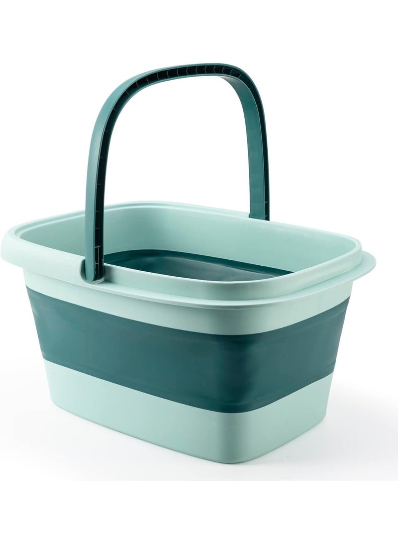Red Blossom Collapsible Foot Bath Soak Tub with Handle – 15L/4 Gallon Foot Spa Basin for Dry, Cracked Feet, Pedicures & Home Spa Treatments (Blue)  - Image 5