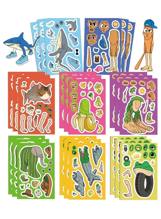 Buildcon 24 Sheets DIY Creative Stickers for Laptop, Water Bottles, Notebooks, Stickers Set, Cute Stickers for Teens and Young Adults, Fun Craft Activity for Kids - Image 1