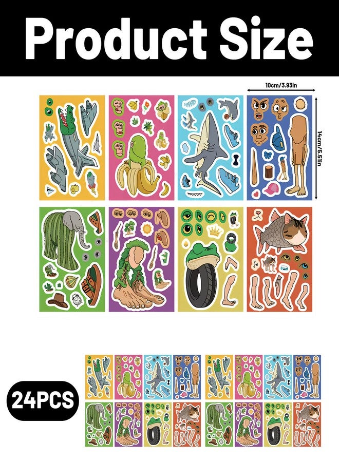 Buildcon 24 Sheets DIY Creative Stickers for Laptop, Water Bottles, Notebooks, Stickers Set, Cute Stickers for Teens and Young Adults, Fun Craft Activity for Kids - Image 2