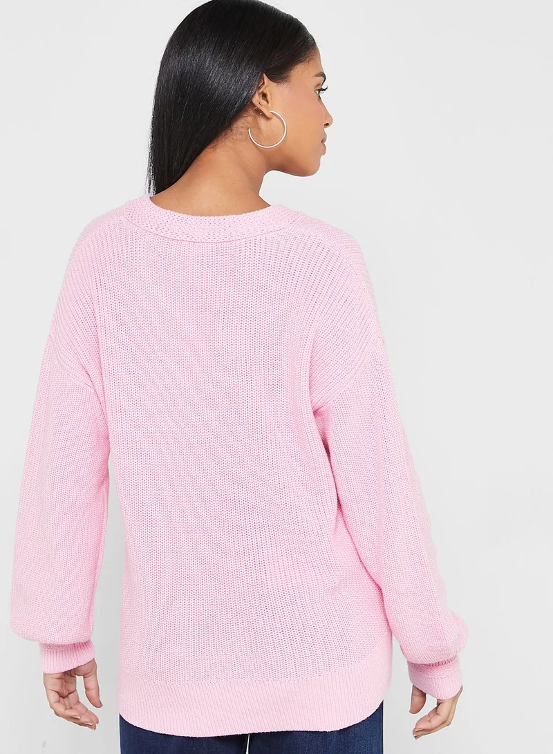 TOMMY HILFIGER V-Neck Knitted Sweater