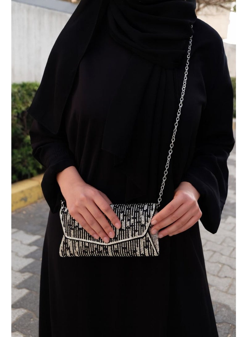 Women's Pearl Beaded Evening Clutch – Elegant Luxury Handbag for Weddings & Events - Image 5