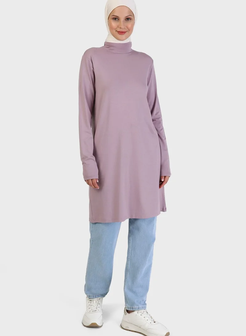 Refka by modanisa High Neck Knitted Tunic
