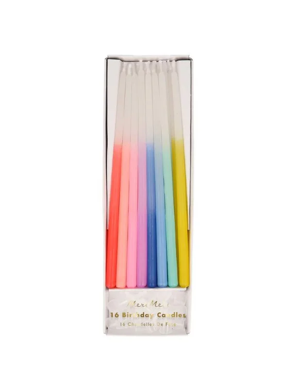 Meri Meri Rainbow Dipped Tapered Candles