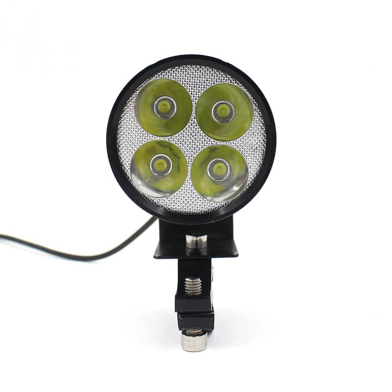 LEORX 12V-85V 20W Motorcycle E-bike LED Headlight Lamp Car Accessories (Black) - Image 4