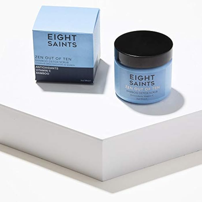 Eight Saints Zen Out Of Ten Bamboo Detox Face Scrub Exfoliator, Natural and Organic Daily Exfoliating Facial Scrub With Bamboo Fibers to Unclog Pores, Blackheads, Blemishes, and Dull Skin, 2 Ounces - Image 2