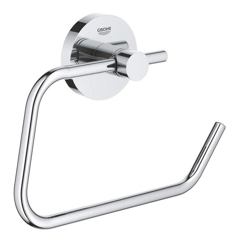 جروهي Grohe 40689001 Essentials حامل ورق التواليت المثبت على الحائط Chrome Chrome - Image 1