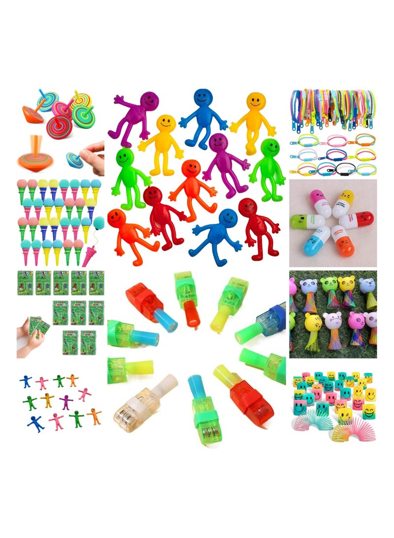 Pack of 100 party favor toys ideal for return gifts birthday gifts birthday party girls boys jumping spring stretchy and fidget