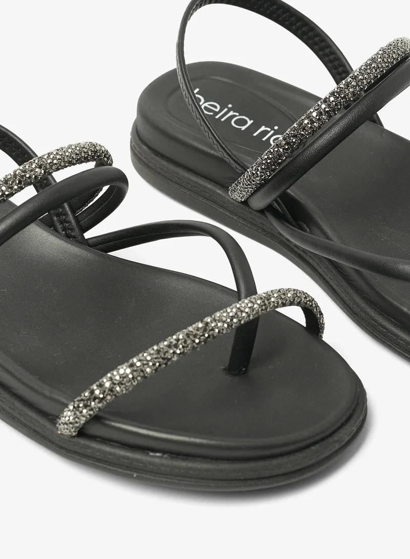 Beira Rio Black Flat Sandals for Women – Stylish & Comfortable Everyday Footwear for Women | Best Price UAE