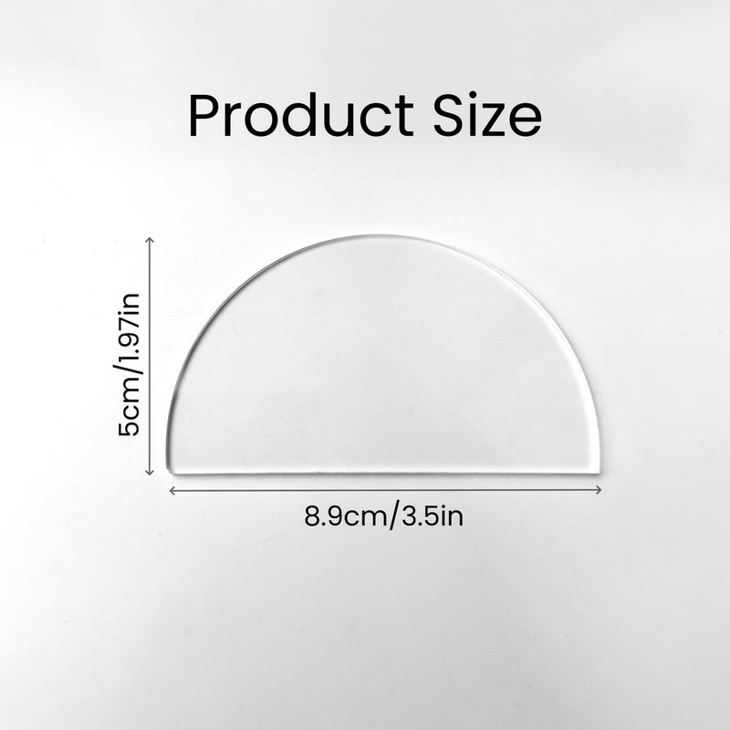 30 Pcs Blank Plastic Half Round Seating Cards Multifunctional Luggage Tags Wedding Guest Name Tags Table Seating Identification Signs Travel Gift Tags Graduation Ceremony Decorations For Party Event Home Venue Marking - Image 3
