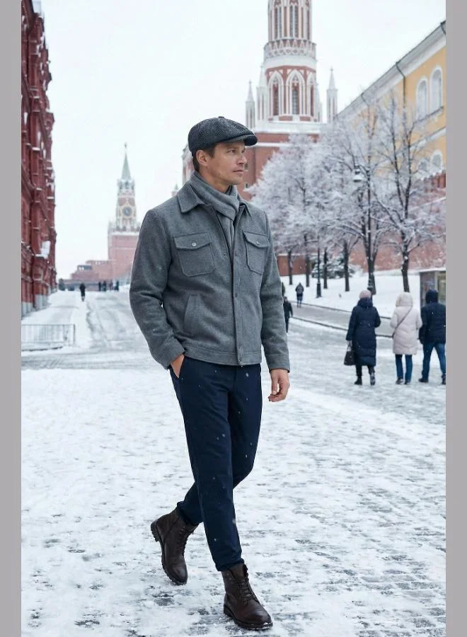 Buratti Slim Fit Jacket Collar Lined Cashmere Coat Men's COAT 58400347