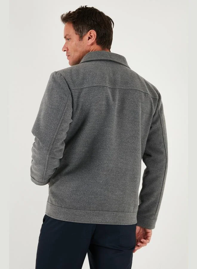 Buratti  Buratti Slim Fit Jacket Collar Lined Cashmere Coat Men's COAT 58400347 for Men | Best Price UAE