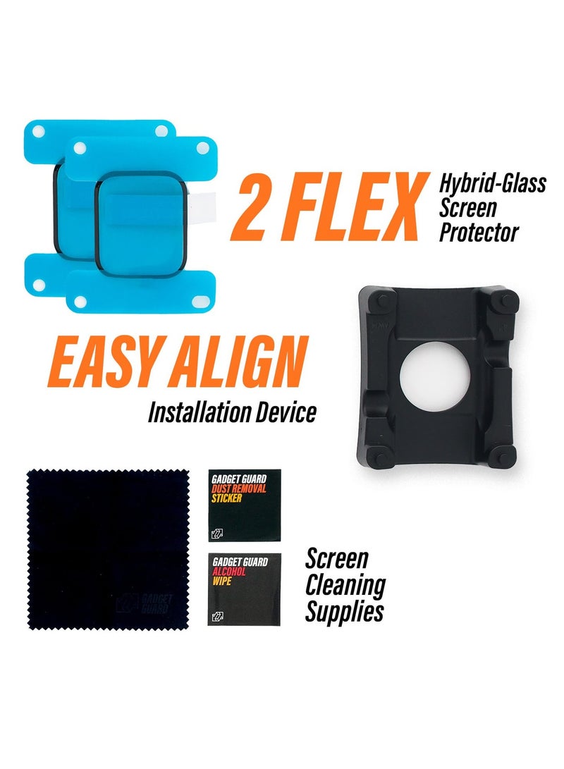 SYOSI For Apple Watch Screen Protector 41mm Apple Watch 7/8/9 Compatible Screen Protector [Keep Original] [Touch Sensitive] Lightweight Protective Glass (2 Pack) - Image 4