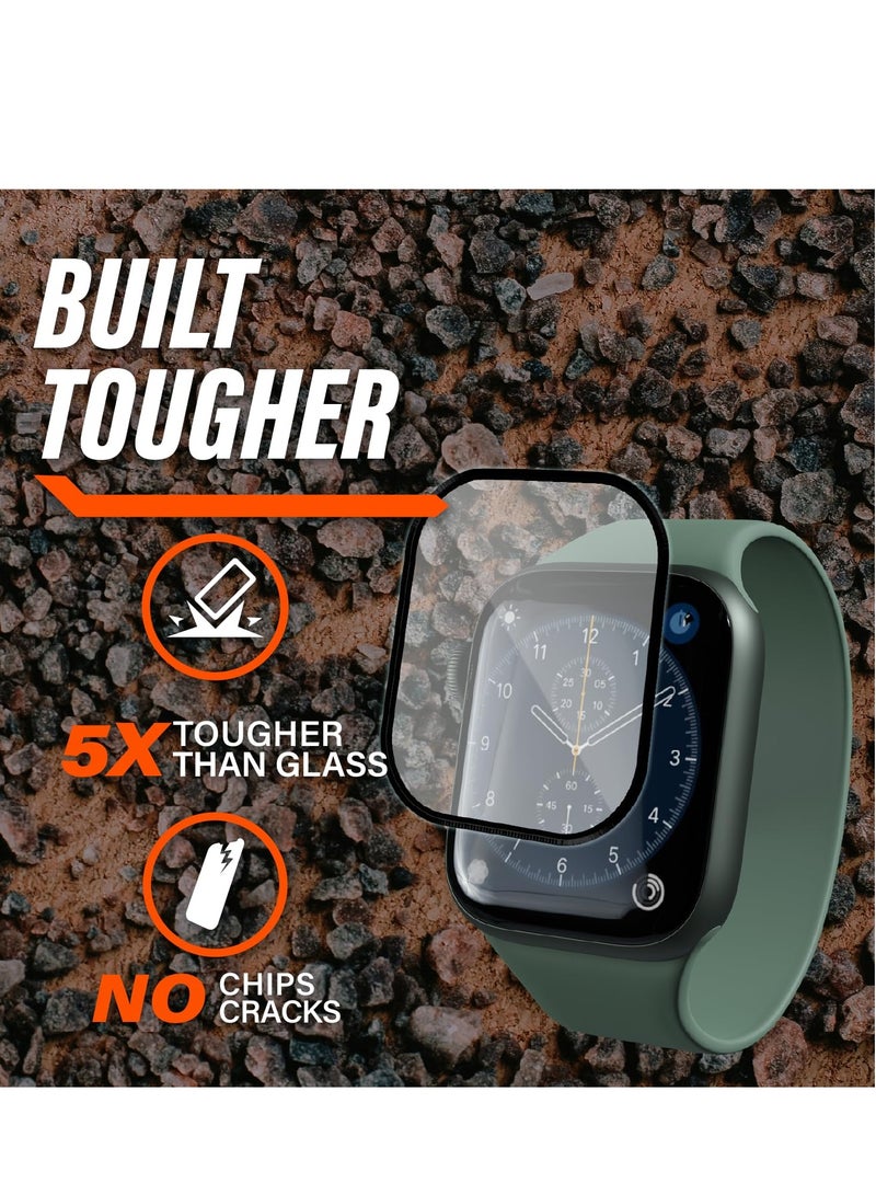 SYOSI For Apple Watch Screen Protector 41mm Apple Watch 7/8/9 Compatible Screen Protector [Keep Original] [Touch Sensitive] Lightweight Protective Glass (2 Pack) - Image 5