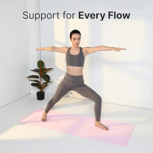 Cult Yoga Mat 4mm EVA with Carry Strap – Lightweight, Non-Slip, Cushioned & Sweat-Resistant Exercise Mat – Eco-Friendly Workout Mat for Yoga, Pilates, Meditation & Home Gym – Pink - Image 3