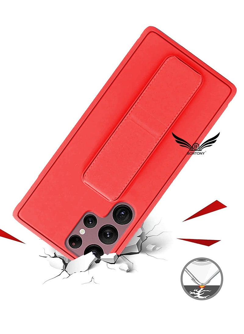 BORTONY Galaxy S22 Ultra Car Mount Kickstand And Finger Grip Case Cover For Samsung Galaxy S22 Ultra - Image 2