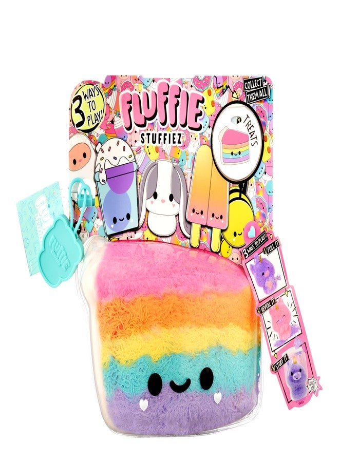 Fluffie Stuffiez دمى فلوفي ستافيز كيك صغيرة قابلة للجمع - مفاجأة الكشف عن المحتوى صندوق هدايا قابلة للعناق للعب اللمسي فidget DIY فائقة النعومة - Image 1