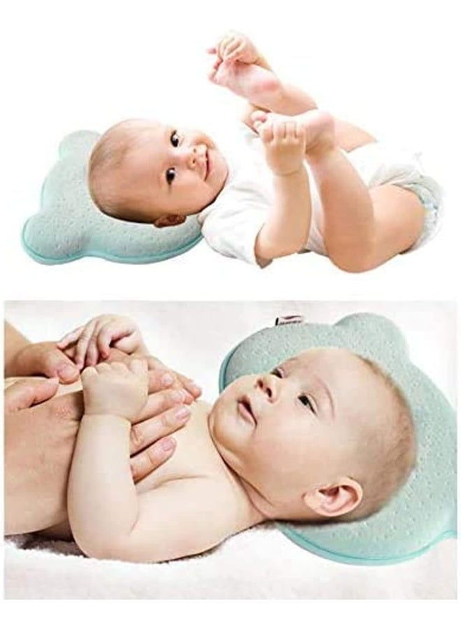 شواي SHOWAY 0-12 شهر الرضع الطفل الذاكرة القطن النمطية وسادة الاطفال وسادة النوم الوليد رئيس حماية وسادة النوم الموضع - Image 3