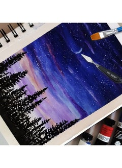 BRUSTRO BRUSTRO Artist 25% Cotton Watercolour Wiro Journal Cold Pressed 200 GSM A4-25 Sheets  - Image 4