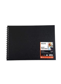 BRUSTRO BRUSTRO Artist 25% Cotton Watercolour Wiro Journal Cold Pressed 200 GSM A4-25 Sheets  - Image 1