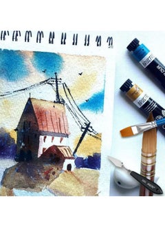 BRUSTRO BRUSTRO Artist 25% Cotton Watercolour Wiro Journal Cold Pressed 200 GSM A4-25 Sheets  - Image 3