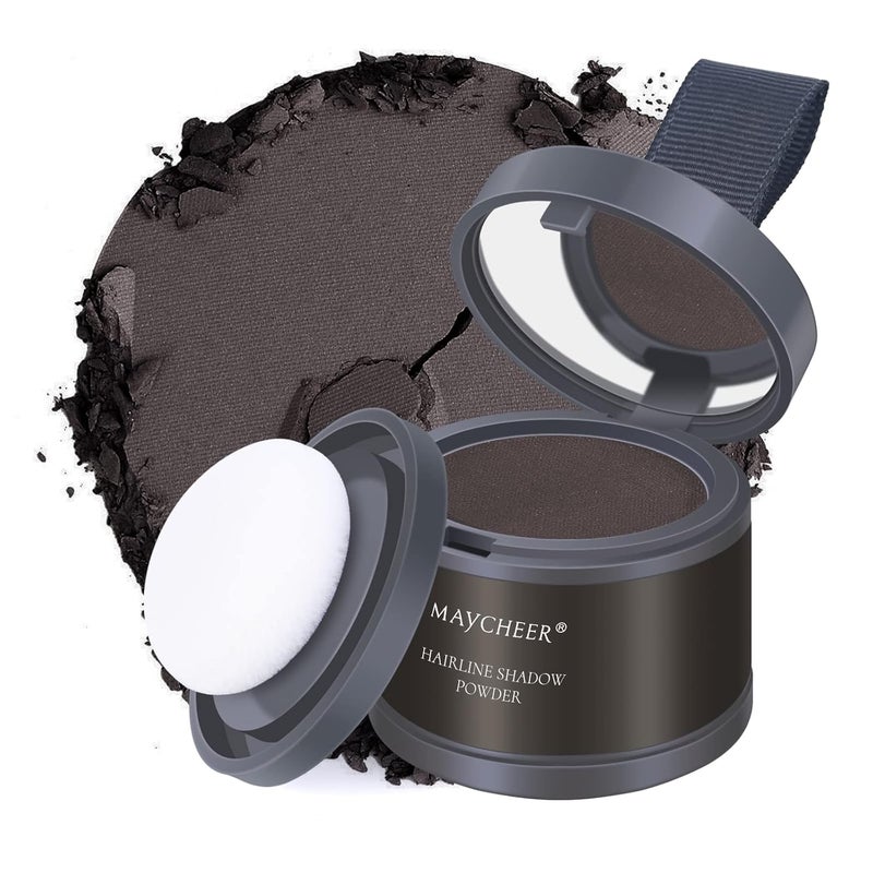 Root Touch Up Powder  Hairline Shadow for Thinning Hair Gray Coverage for Women and Men  Dark Maroon