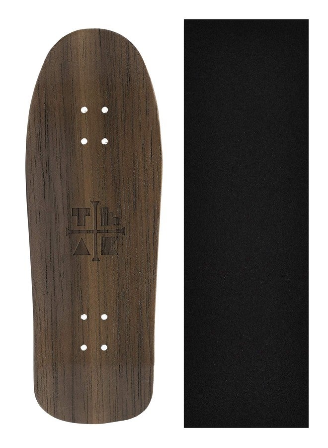 Teak Tuning Wooden Fingerboard Carlsbad Cruiser Deck, The Swanson - 34mm x 100mm - Handmade, Pro Shape & Size - Five Plies Wood Veneer - Includes Prolific Foam Tape - Teak Tuning - Image 1