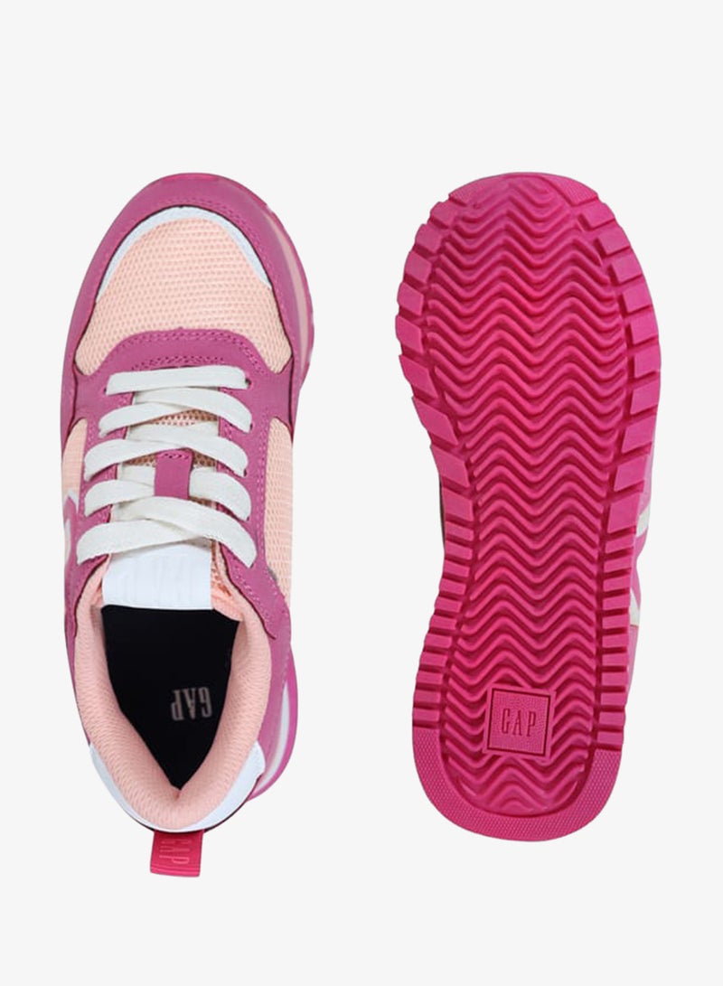 GAP Girls' Colourblock Sneakers with Lace-Up Closure - NEW YORK II - Image 3