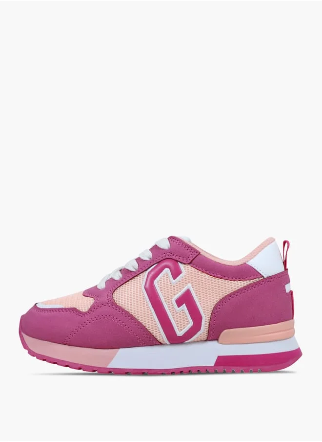 جاب Girls' Colourblock Sneakers with Lace-Up Closure - NEW YORK II