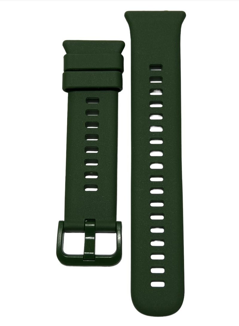 سوار رياضي من السيليكون لساعة هواوي فيت 2 بسوار سيليكون بلون نقي اخضر - Image 2