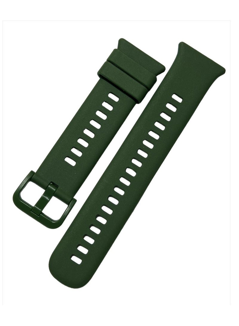 سوار رياضي من السيليكون لساعة هواوي فيت 2 بسوار سيليكون بلون نقي اخضر - Image 1