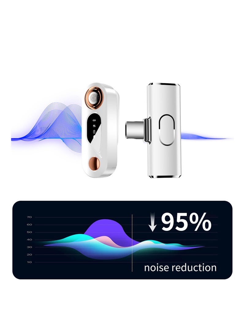 SYOSI - Lavalier Wireless Microphone for iPhone, (Long Range Up to 60ft) Wireless Lavalier Mic Clip-On Mic 2.4G Bluetooth Phone Mic Hands-Free Wireless Mic Wireless Lapel Microphone with Audio/Noise Canceling - Image 1