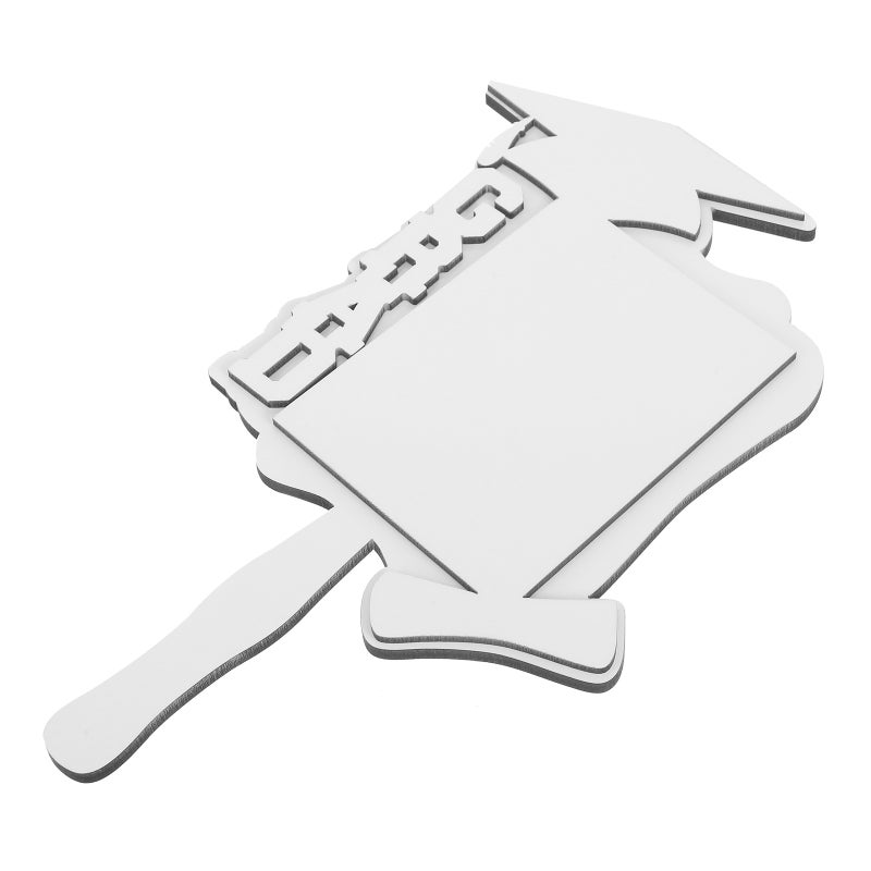 2pcs Graduation DIY Heat Transfer Fan Blank Picture Frame DIY Hand Holding Picture Fan - Image 4