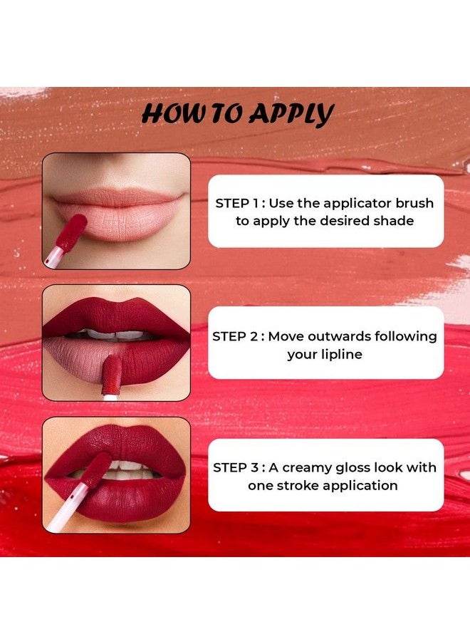 INCOLOR - Matte Professional Mini Lip Gloss Waterproof Ultra Smooth Long Lasting Lip Gloss/Liquid Lip Stick For Women 24 - Image 1