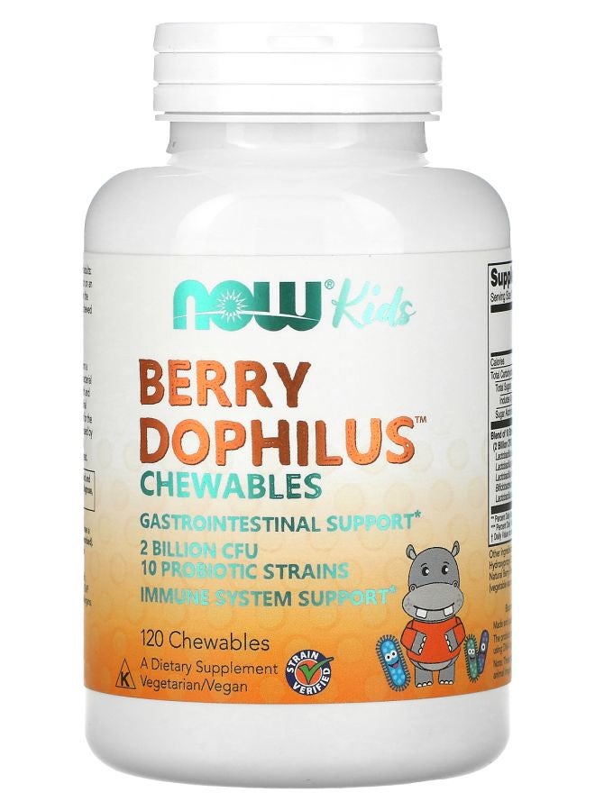 now Berry Dophilus Kids 2 Billion CFU 120 Chewables