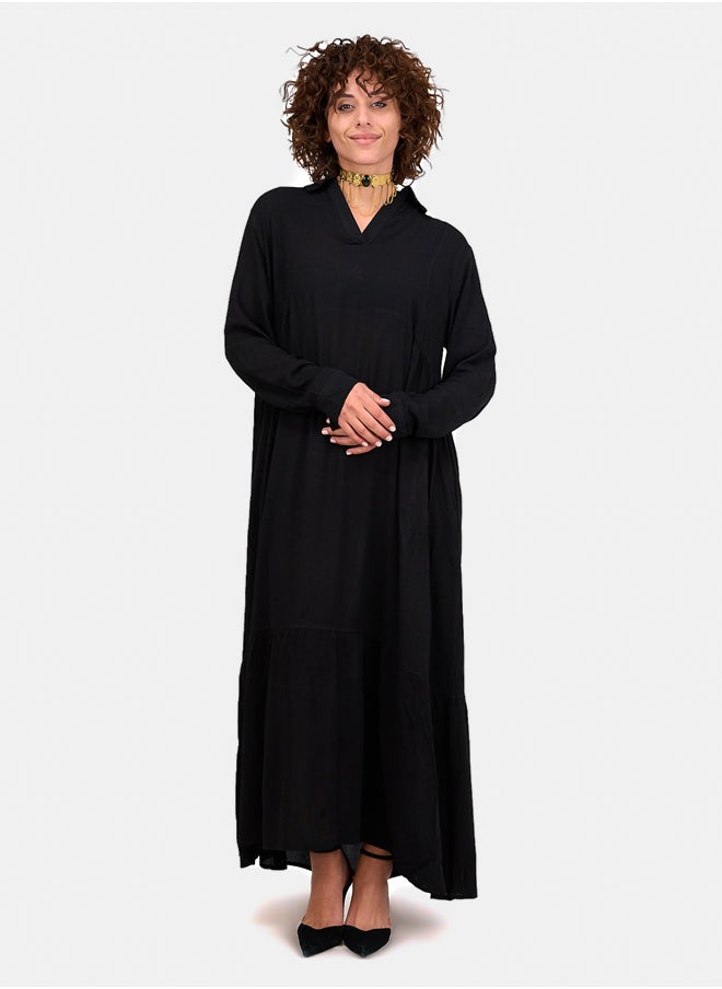 Clue Buttoned Cuffs Dress  - Image 1