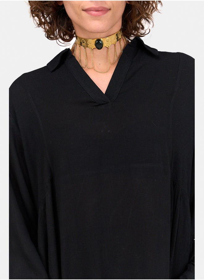 Clue Buttoned Cuffs Dress  - Image 4
