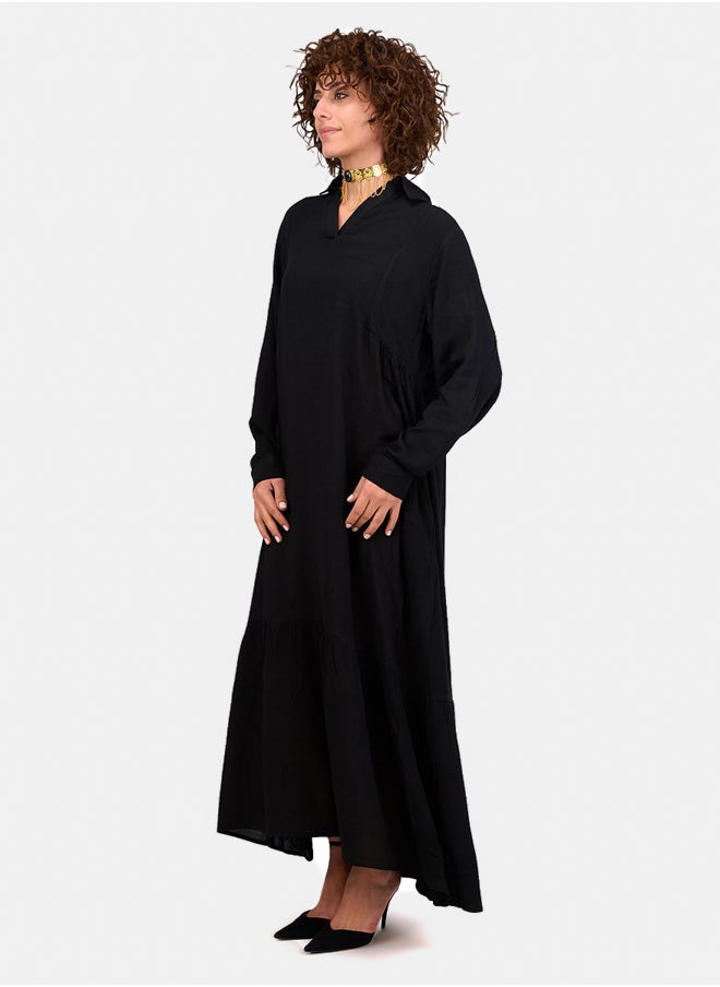 Clue Buttoned Cuffs Dress  - Image 2