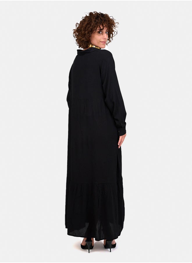 Clue Buttoned Cuffs Dress  - Image 3