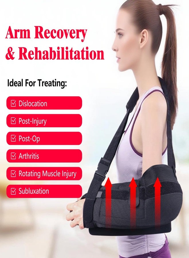 COMFYTHERA Shoulder Abduction Sling - Immobilizer for Injury Support - Pain Relief Arm Pillow for Rotator Cuff with Removable Wedge Abduction Pillow and Stress Ball, Subluxation, Surgery, Dislocated, Broken Arm - Image 2