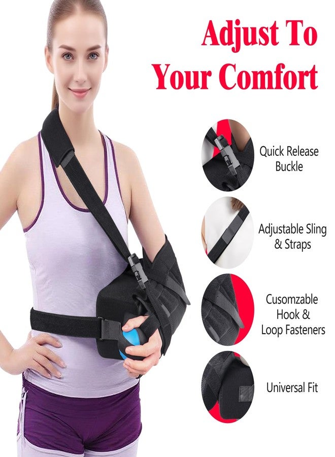 COMFYTHERA Shoulder Abduction Sling - Immobilizer for Injury Support - Pain Relief Arm Pillow for Rotator Cuff with Removable Wedge Abduction Pillow and Stress Ball, Subluxation, Surgery, Dislocated, Broken Arm - Image 5