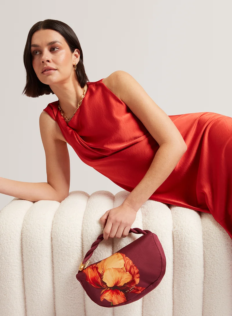 تيد بيكر Isli Satin Printed Hobo Shoulder Bag