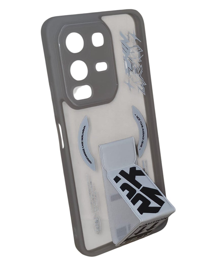 Blue Sky Premium Silicon Case Cover for Infinix Note 50S 5G With kickstand multicolor