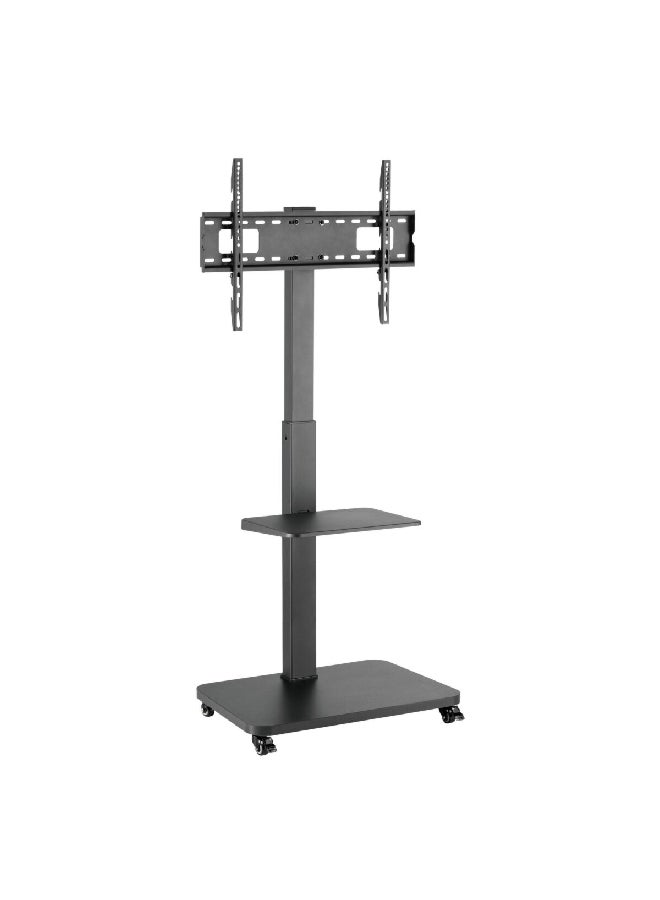 Micasa Durable Premium Quality Material Universal Compact Height Adjustable TV Cart with Single Shelve 40 kg FS32-46W - Image 1